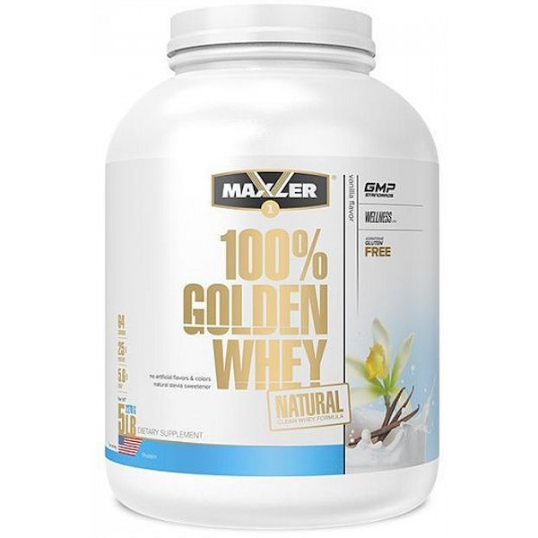 Golden whey natural, 2270 г ваниль Mxl